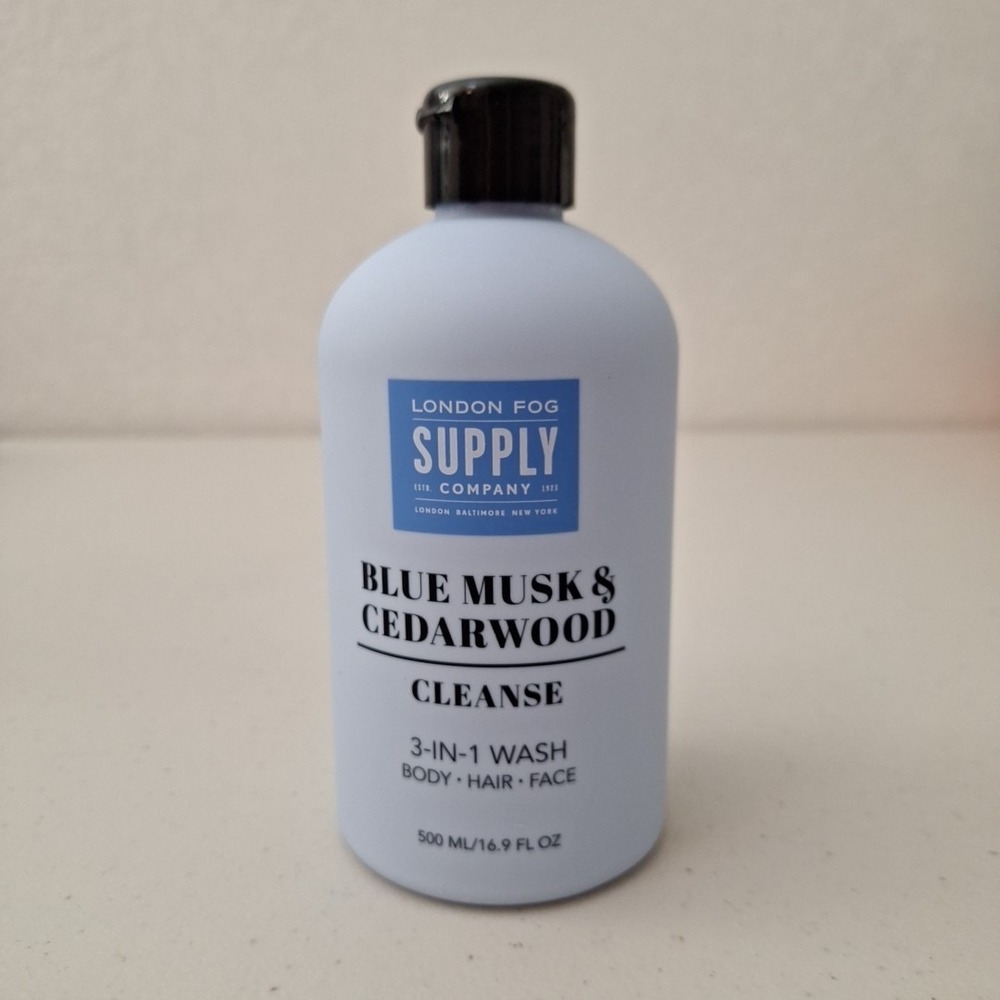 DISCONTINUED‎ London Fog Supply Co. BLUE MUSK & CEDARWOOD 3-in-1 Wash NEW - Picture 2 of 10